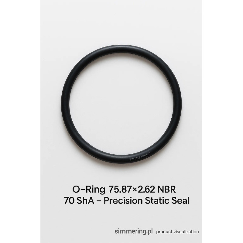 Oring 75,87x2,62 NBR 70 ShA – uszczelka gumowa statyczna, precyzyjne uszczelnienie simmering.pl