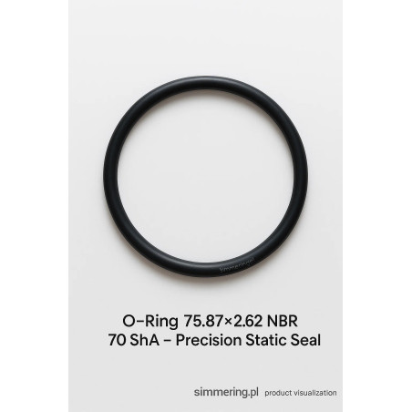 O-Ring 75.87x2.62 NBR 70 ShA – static rubber seal, precision sealing simmering.pl