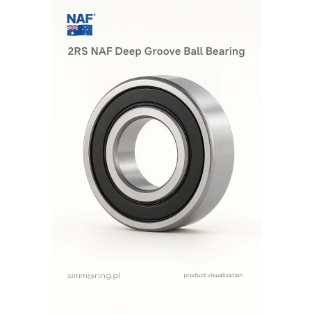 RLS 12 2RS NAF 38.1x82.55x19.05 – deep groove ball bearing double rubber sealed simmering.pl