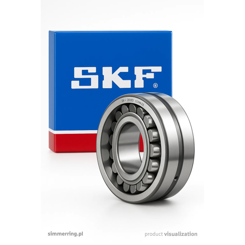 SKF 22216 EK/C4 spherical roller bearing 80x140x33 mm – double row, C4 clearance, heavy duty open type | simmering.pl