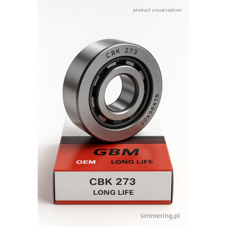 Łożysko walcowe CBK 273 GBM 20×56×15 – jednorzędowe