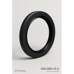 Simmering NBR 340×380×15 A jednowargowy – uszczelniacz wału