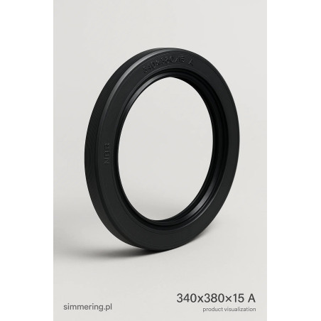 Oil Seal NBR 340×380×15 A Single-Lip – rotary shaft seal