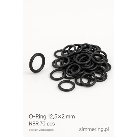 Oring 12,5x2 NBR 70 ShA – olejoodporna uszczelka gumowa, opakowanie 100 sztuk