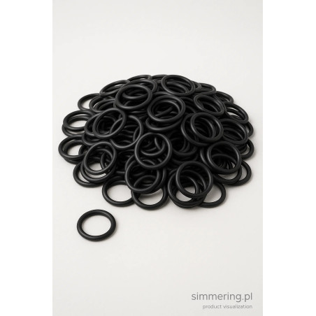 NBR O-Ring 16x2.5 mm 90 ShA – pack of 100 pcs, black nitrile rubber sealing ring, simmering.pl