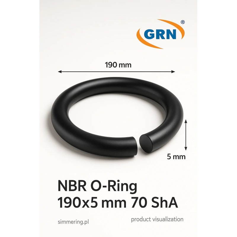 Oring 190×5 NBR 70 ShA