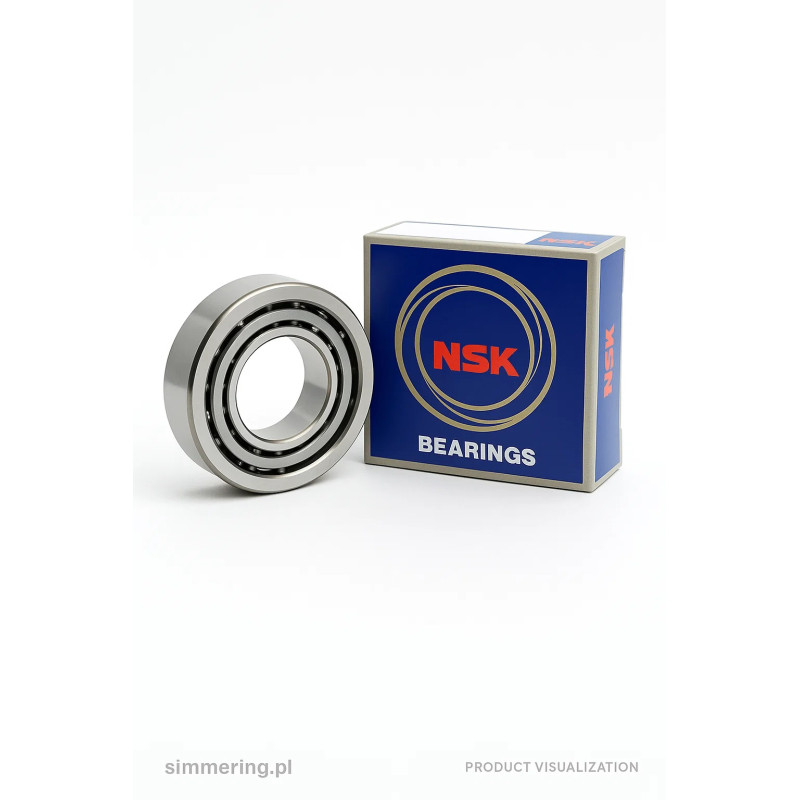 NSK 7302 BW angular contact ball bearing 15x42x13 single row for spindles and CNC machines