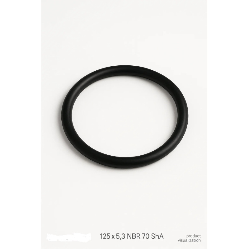 O-ring 125x5.3 NBR 70 ShA – oil-resistant nitrile rubber seal for hydraulics and industrial machinery – AI-Powered Review