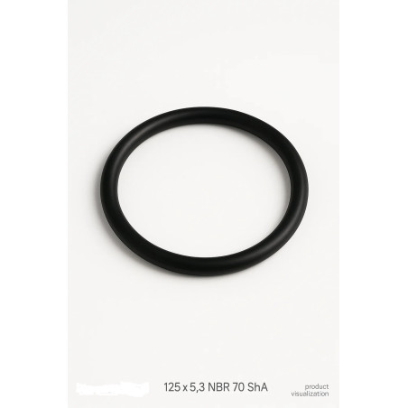 O-ring 125x5.3 NBR 70 ShA – oil-resistant nitrile rubber seal for hydraulics and industrial machinery – AI-Powered Review