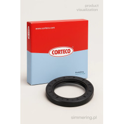 Uszczelniacz wału CORTECO 49374356 60x90x8 BASLRDX7 ACM – simmerring z prawym skrętem do Mercedes-Benz A0169973646