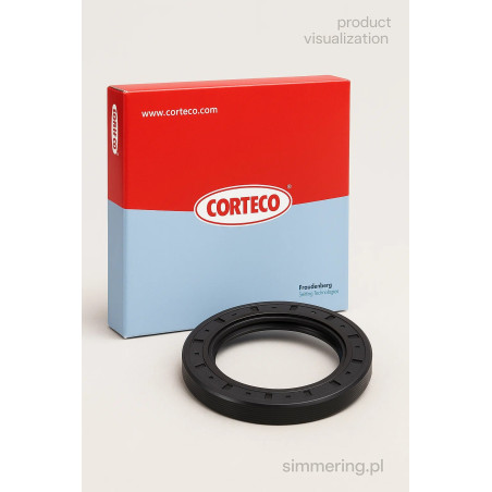 CORTECO 49374356 rotary shaft seal 60x90x8 BASLRDX7 ACM – right-hand twist radial oil seal for Mercedes-Benz A0169973646