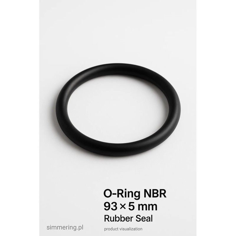 Oring 93x5 mm NBR 70 ShA, uszczelka gumowa przemysłowa do hydrauliki i maszyn, simmering.pl