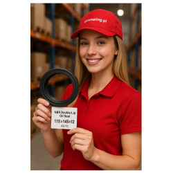 NBR double-lip oil seal 115x145x12 AO/TC shaft seal