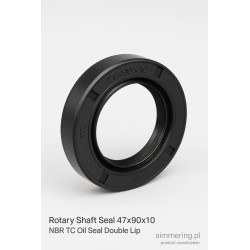 NBR double-lip oil seal 47x90x10 AO shaft seal