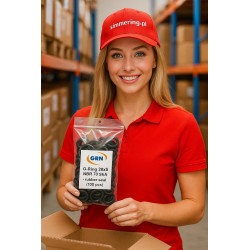 O-Ring 20x5 NBR 70 Shore A – oil-resistant rubber seal pack of 100 pcs