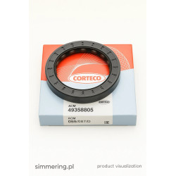 Rotary Shaft Seal CORTECO 49358805 ACM BDSLRD Oil Seal 55x78x8 – Crankshaft Seal with Dust Lip