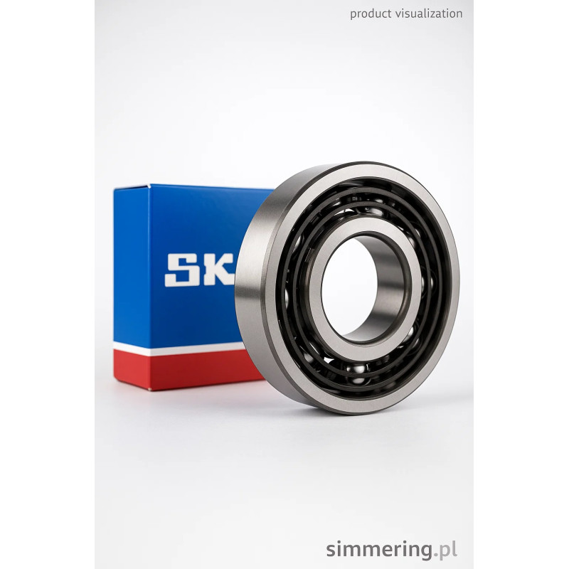 SKF 3307-ATN9/C3 double row angular contact ball bearing 35x80x34.9 mm – original, in stock Lublin, fast 24h delivery.