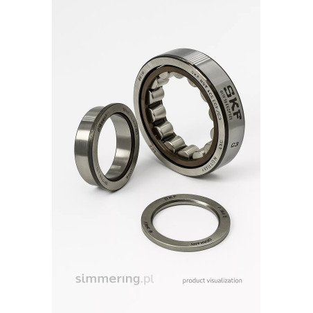 Łożysko walcowe cylindryczne SKF NUP 208 ECP C3 40x80x18 mm – oryginalne, magazyn Lublin, dostawa 24h