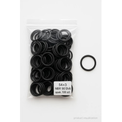 O-ring 54x3 NBR 90 ShA – nitrile rubber sealing ring, oil and fuel resistant, 24h shipping