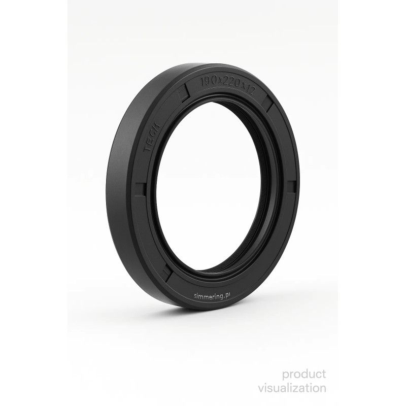 Rotary shaft seal 190x220x12 NBR TC double lip oil seal