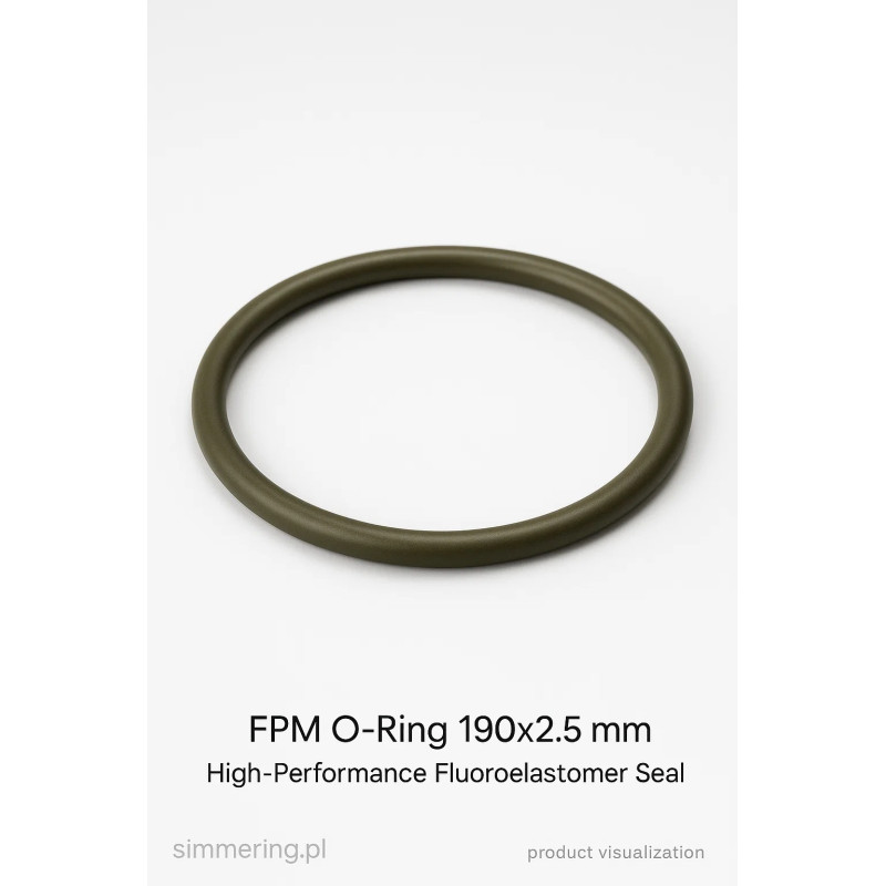Oring FPM 190x2,5 – uszczelka olejoodporna Viton
