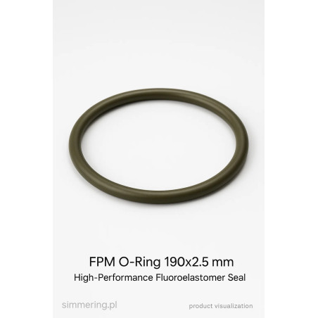 Oring FPM 190x2,5 – uszczelka olejoodporna Viton