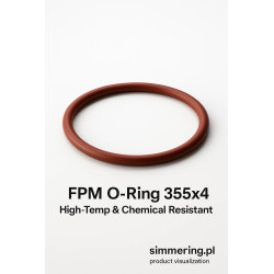 Oring FPM 355x4 - Wysokotemperaturowy i Chemoodporny