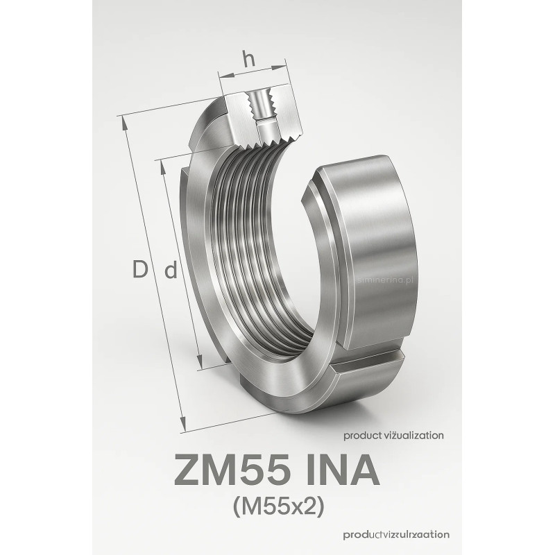 ZM 55 INA – precyzyjna nakrętka blokująca (precision locknut)