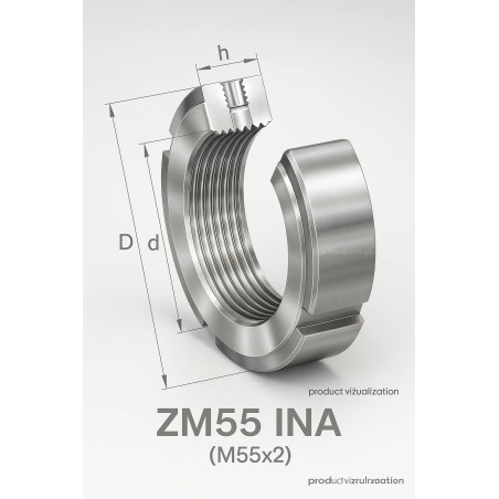 ZM 55 INA – precyzyjna nakrętka blokująca (precision locknut)