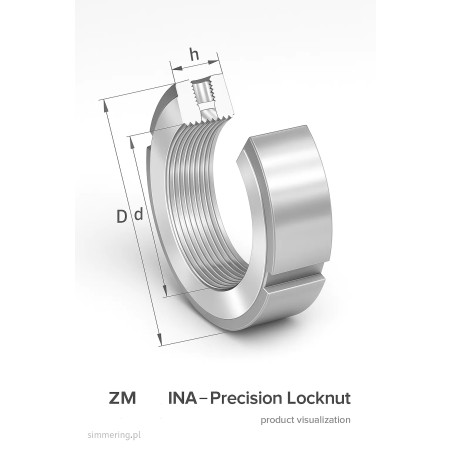 ZM25 INA – precyzyjna nakrętka blokująca (precision locknut)