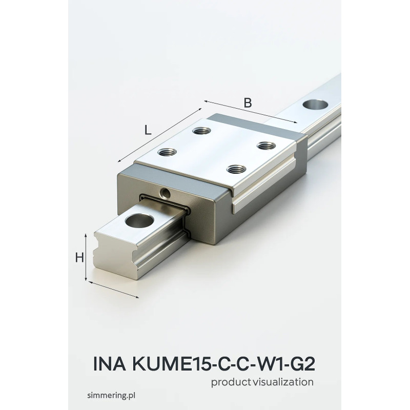 moduł liniowy ina kume15-c-w1-g2 15 mm precyzyjne łożysko liniowe do systemów cnc i automatyki