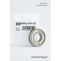 SNR 6002 HV ZZ 15×32×9 deep groove ball bearing – high-speed, shielded, industrial use, simmering.pl