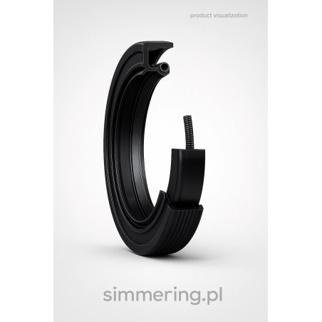Oil Seal 160x180x10 AO/TC NBR – double-lip radial shaft seal made of nitrile rubber, resistant to oil, grease, and dust