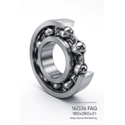 16036 FAG – Deep Groove Ball Bearing 180×280×31 mm