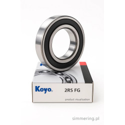 Łożysko kulkowe KOYO 6003 2RS C3 17×35×10 – uszczelnione z luzem C3