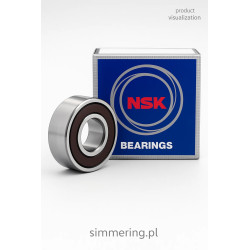 NSK 6001 2RS – 12×28×8 mm Sealed Deep Groove Ball Bearing