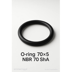 Oring 70×5 NBR 70 ShA