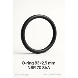 Oring 83×2,5 mm NBR 70 ShA