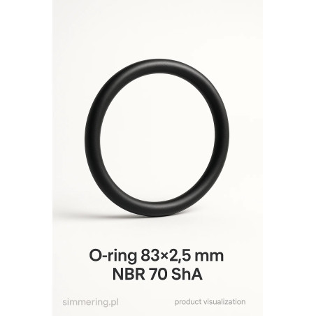 Oring 83×2,5 mm NBR 70 ShA