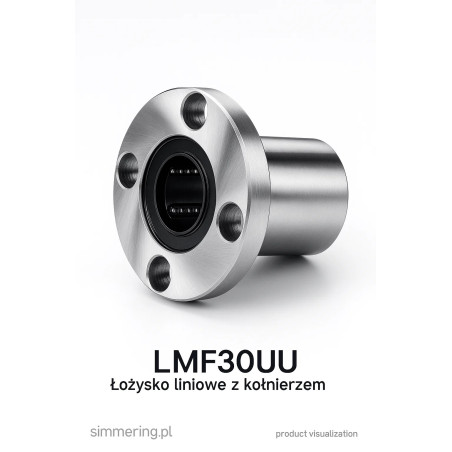 LMF30UU – kołnierzowe łożysko liniowe 30 mm (Neutral)