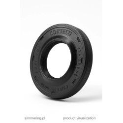 CORTECO 12015526 Rotary Shaft Seal 19.05×34.6×4.4/5.9 – NBR Oil Seal with Dust Lip