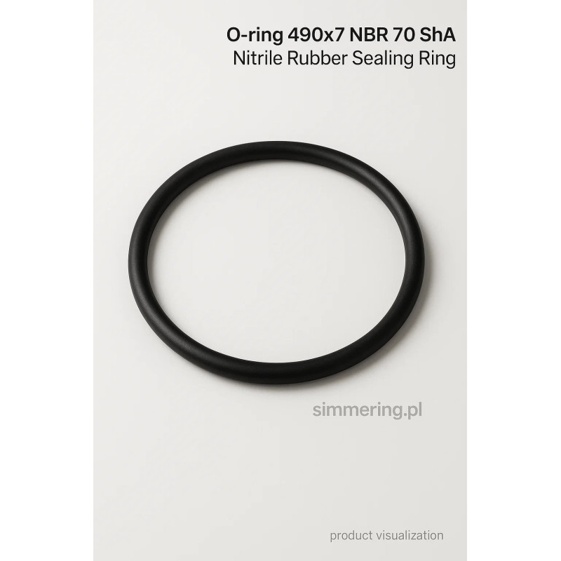 Oring 490x7 NBR 70 ShA