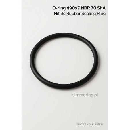 Oring 490x7 NBR 70 ShA
