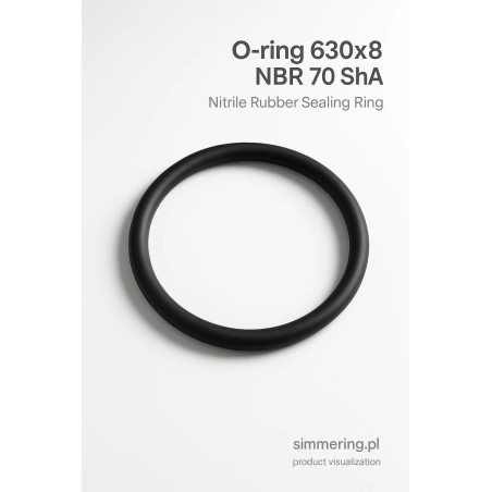 O-ring 630x8 NBR 70 ShA - Nitrile Rubber Sealing Ring