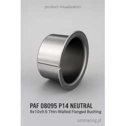 PAF 08095 P14 NEUTRAL 8x10x9.5 Thin-Walled Flanged Bushing