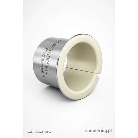 Flanged Plain Bearing PAF 08095 P14 PMG 8×10×9.5 – PERMAGLIDE® Maintenance-Free