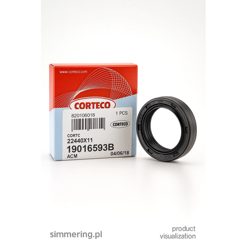 Uszczelniacz CORTECO 19016593 ACM RHTC 28x40x8 – Simmering wału ISUZU, MITSUBISHI, NISSAN, OPEL, VAUXHALL