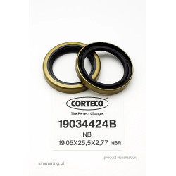 Uszczelniacz CORTECO 19034424 VB NBR 19.05x25.5x2.77 – Simmerring CATERPILLAR 8T1173