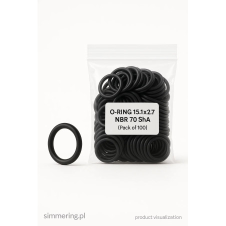 Oring 15,1×2,7 NBR 70 ShA – precyzyjna uszczelka gumowa