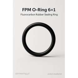 FPM O-Ring 6×1 – Fluorocarbon Rubber Sealing Ring